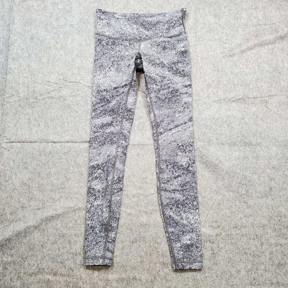 Lululemon Leggings Womens 4 Wunder Under Low‎ Rise Full On Luxtreme 28" Area Ice